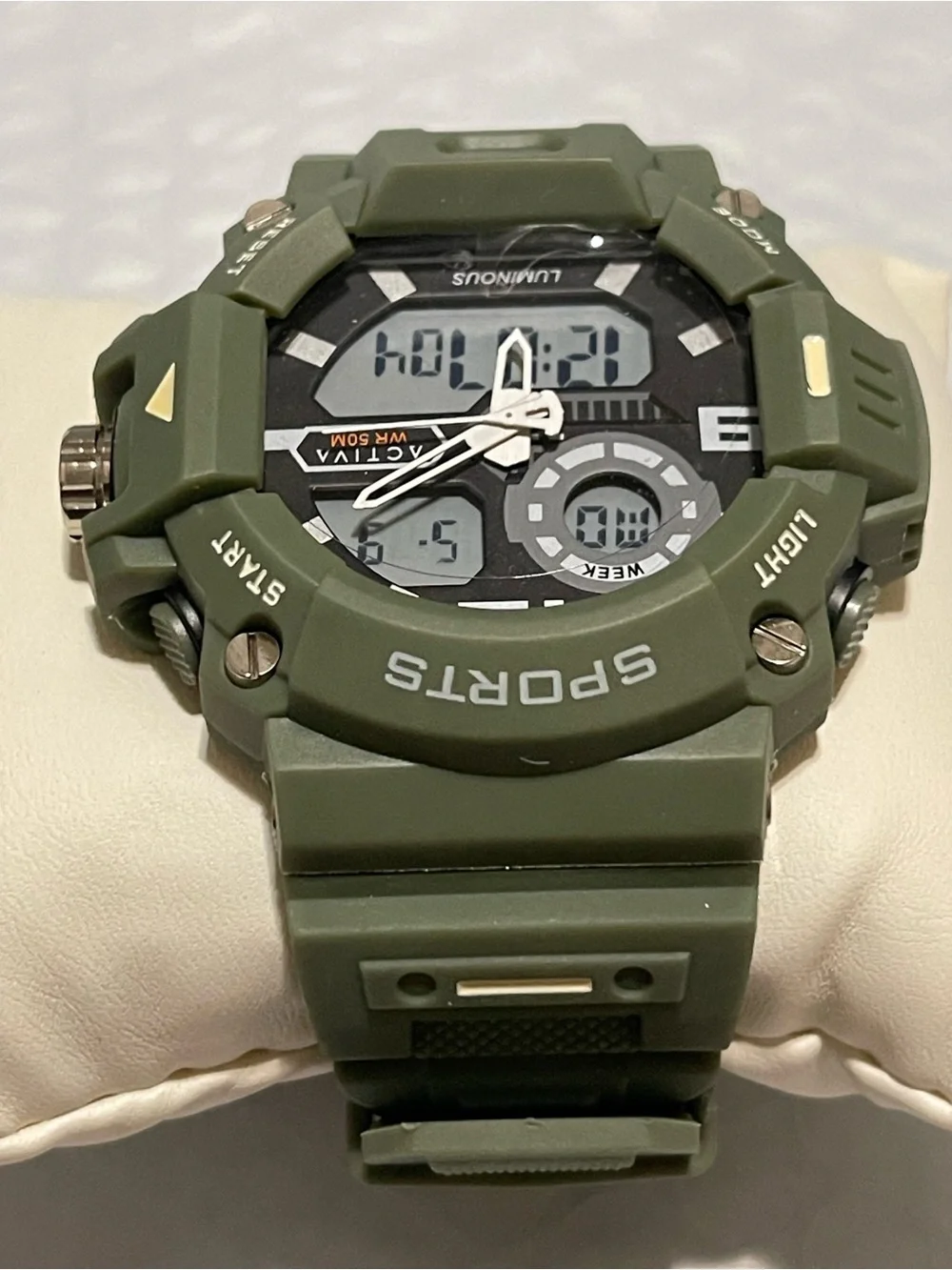 Activa Neo X Invicta Digital Analog Men's Watch - 55mm. Green